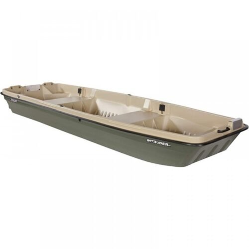 Pelican Boat Intruder 12 Jon Fishing Boat 12 ft. Great for Hunting/Fishing, Khaki/Beige